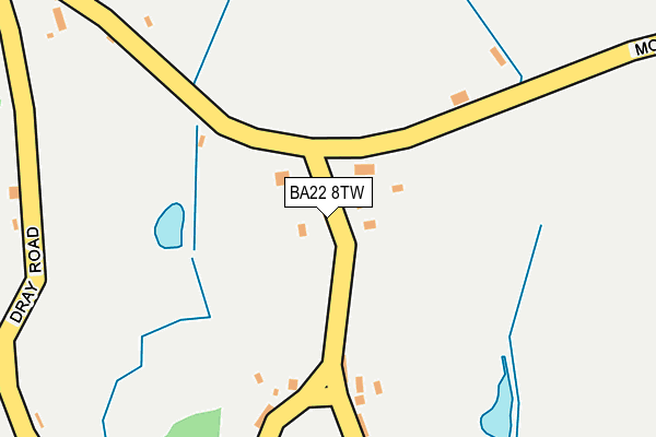 BA22 8TW map - OS OpenMap – Local (Ordnance Survey)