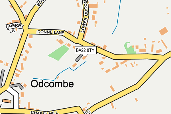BA22 8TY map - OS OpenMap – Local (Ordnance Survey)