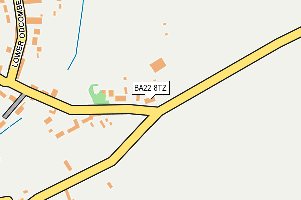 BA22 8TZ map - OS OpenMap – Local (Ordnance Survey)