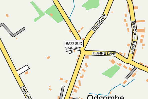 BA22 8UD map - OS OpenMap – Local (Ordnance Survey)