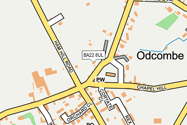 BA22 8UL map - OS OpenMap – Local (Ordnance Survey)