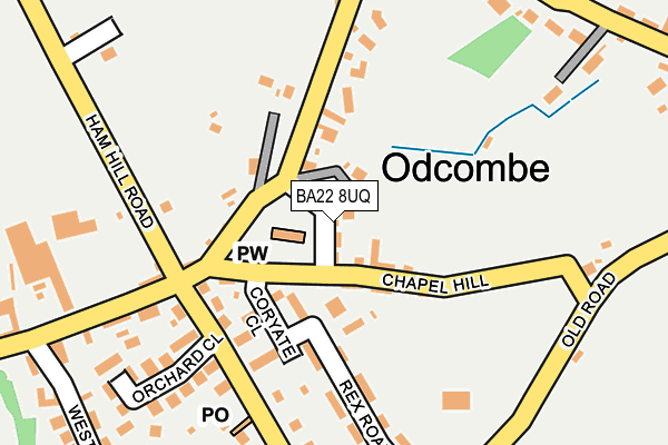 BA22 8UQ map - OS OpenMap – Local (Ordnance Survey)