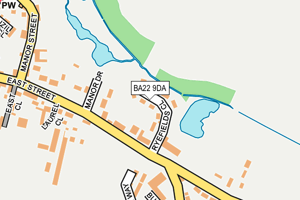 BA22 9DA map - OS OpenMap – Local (Ordnance Survey)