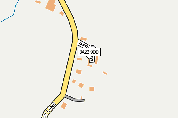 BA22 9DD map - OS OpenMap – Local (Ordnance Survey)