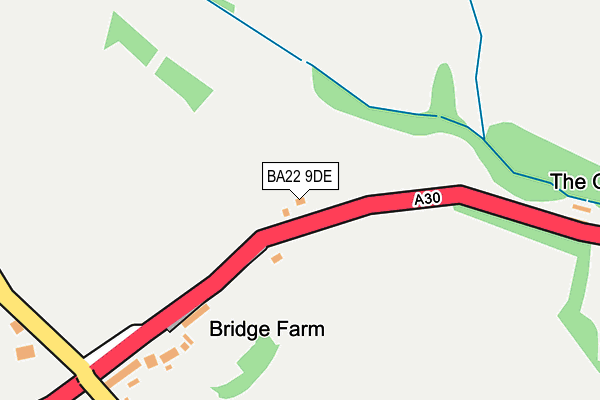 BA22 9DE map - OS OpenMap – Local (Ordnance Survey)