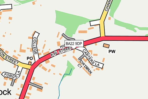 BA22 9DP map - OS OpenMap – Local (Ordnance Survey)