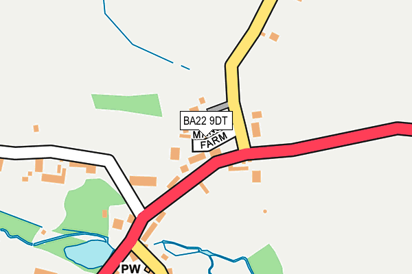 BA22 9DT map - OS OpenMap – Local (Ordnance Survey)