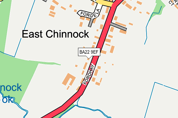 BA22 9EF map - OS OpenMap – Local (Ordnance Survey)