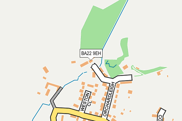BA22 9EH map - OS OpenMap – Local (Ordnance Survey)