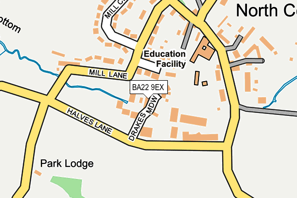 BA22 9EX map - OS OpenMap – Local (Ordnance Survey)