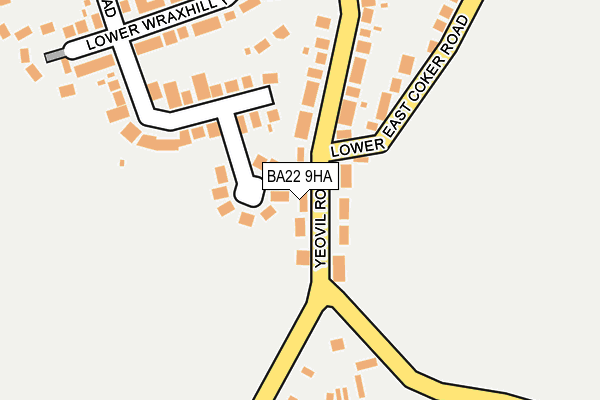 BA22 9HA map - OS OpenMap – Local (Ordnance Survey)