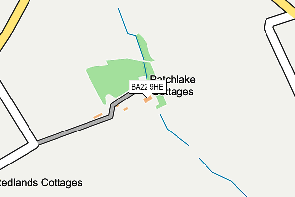 BA22 9HE map - OS OpenMap – Local (Ordnance Survey)