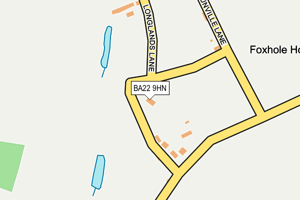 BA22 9HN map - OS OpenMap – Local (Ordnance Survey)