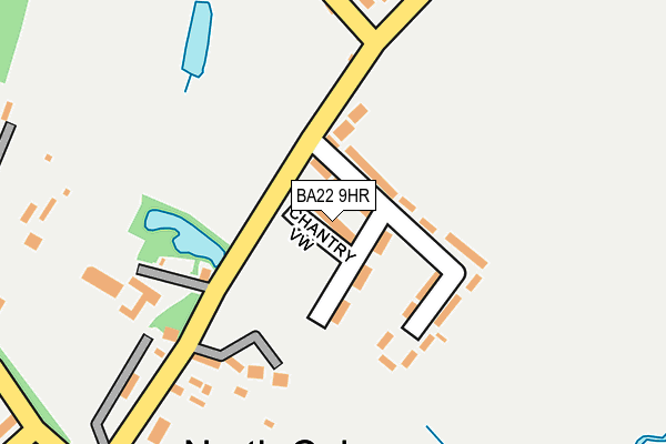 BA22 9HR map - OS OpenMap – Local (Ordnance Survey)