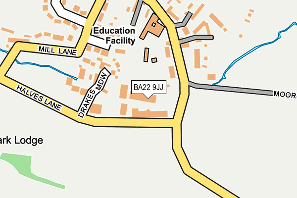 BA22 9JJ map - OS OpenMap – Local (Ordnance Survey)