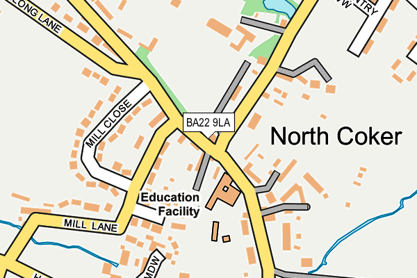 BA22 9LA map - OS OpenMap – Local (Ordnance Survey)
