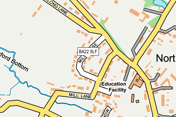 BA22 9LF map - OS OpenMap – Local (Ordnance Survey)