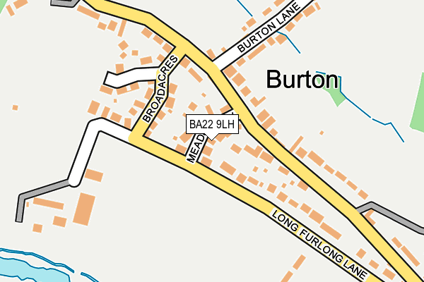 BA22 9LH map - OS OpenMap – Local (Ordnance Survey)