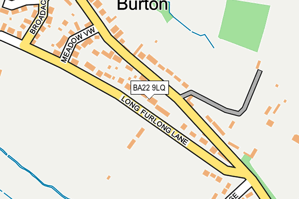 BA22 9LQ map - OS OpenMap – Local (Ordnance Survey)