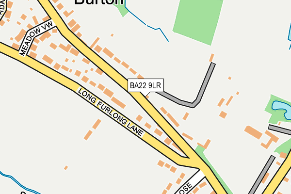 BA22 9LR map - OS OpenMap – Local (Ordnance Survey)
