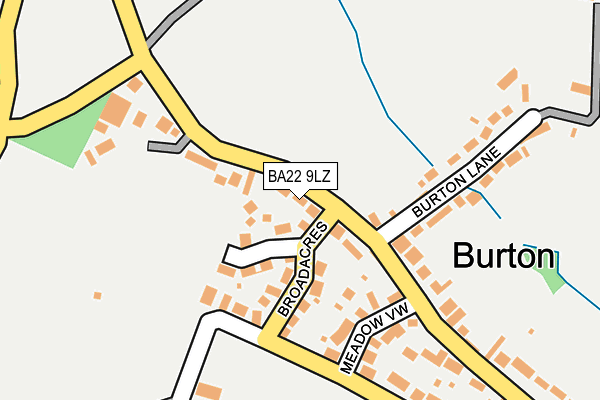 BA22 9LZ map - OS OpenMap – Local (Ordnance Survey)