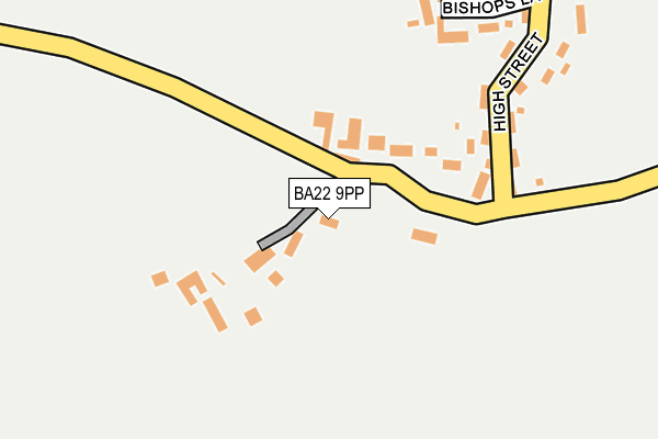 BA22 9PP map - OS OpenMap – Local (Ordnance Survey)