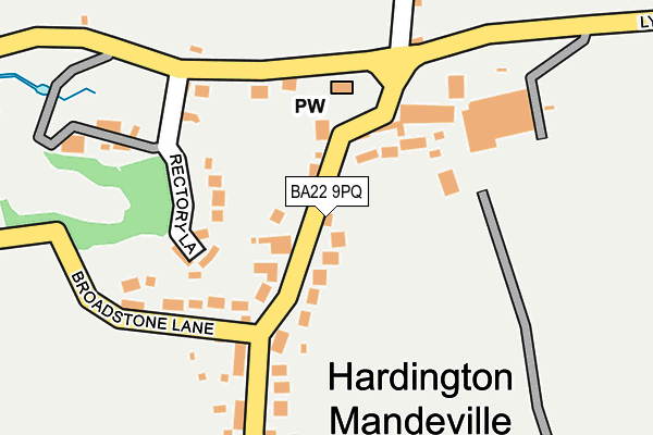 BA22 9PQ map - OS OpenMap – Local (Ordnance Survey)