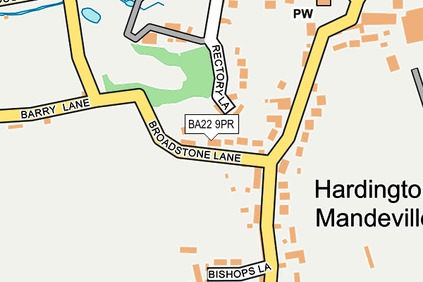 BA22 9PR map - OS OpenMap – Local (Ordnance Survey)
