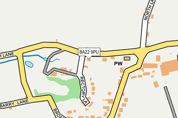 BA22 9PU map - OS OpenMap – Local (Ordnance Survey)