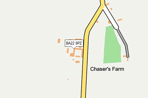 BA22 9PZ map - OS OpenMap – Local (Ordnance Survey)