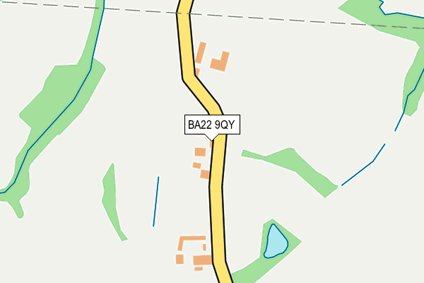 BA22 9QY map - OS OpenMap – Local (Ordnance Survey)