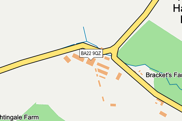 BA22 9QZ map - OS OpenMap – Local (Ordnance Survey)