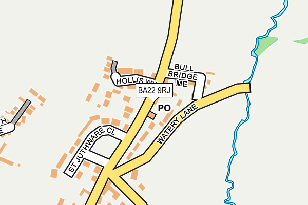 BA22 9RJ map - OS OpenMap – Local (Ordnance Survey)