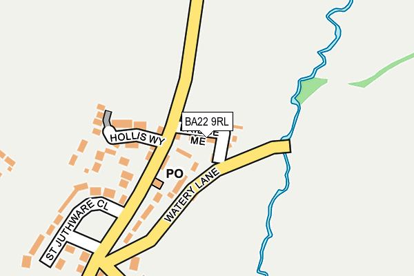 BA22 9RL map - OS OpenMap – Local (Ordnance Survey)