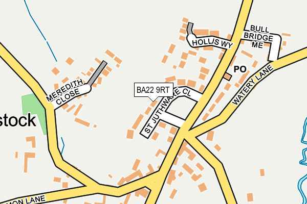 BA22 9RT map - OS OpenMap – Local (Ordnance Survey)