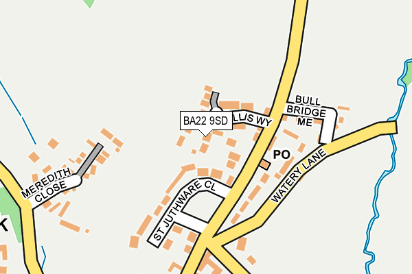 BA22 9SD map - OS OpenMap – Local (Ordnance Survey)