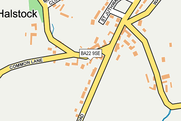 BA22 9SE map - OS OpenMap – Local (Ordnance Survey)
