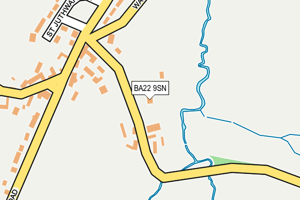 BA22 9SN map - OS OpenMap – Local (Ordnance Survey)