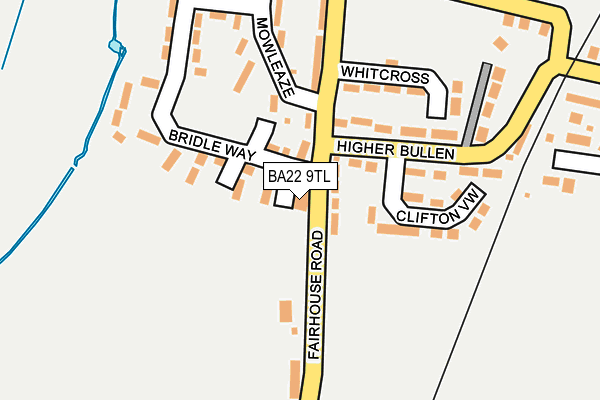 BA22 9TL map - OS OpenMap – Local (Ordnance Survey)