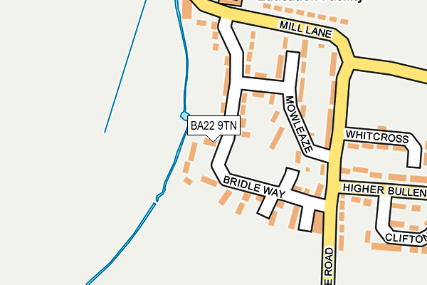 BA22 9TN map - OS OpenMap – Local (Ordnance Survey)