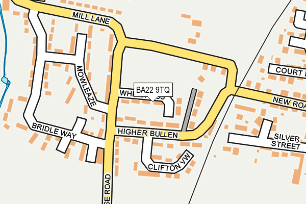BA22 9TQ map - OS OpenMap – Local (Ordnance Survey)