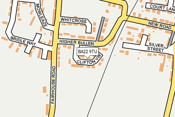 BA22 9TU map - OS OpenMap – Local (Ordnance Survey)