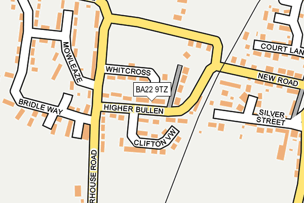 BA22 9TZ map - OS OpenMap – Local (Ordnance Survey)