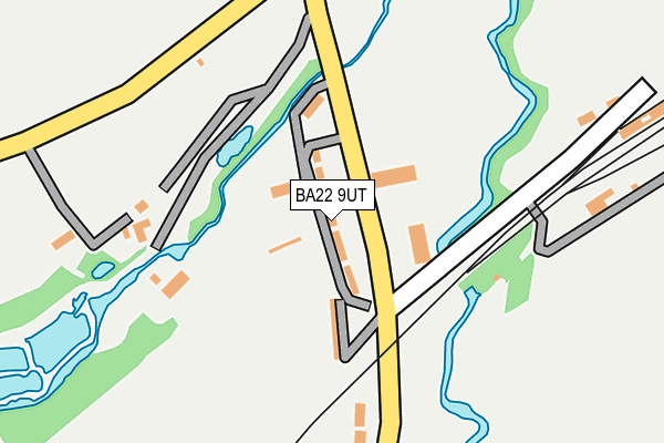 BA22 9UT map - OS OpenMap – Local (Ordnance Survey)