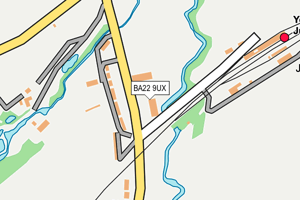 BA22 9UX map - OS OpenMap – Local (Ordnance Survey)