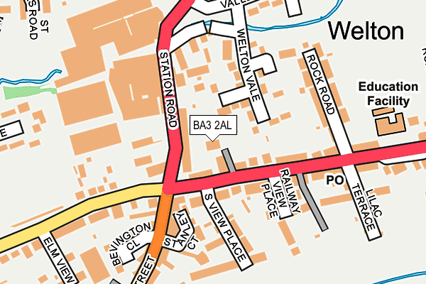 BA3 2AL map - OS OpenMap – Local (Ordnance Survey)