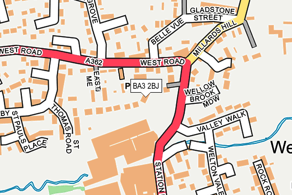 BA3 2BJ map - OS OpenMap – Local (Ordnance Survey)