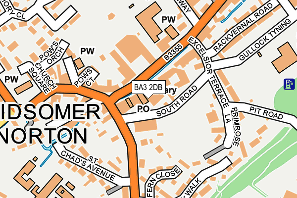 Map of MIDSOMER MAGPIE LTD at local scale