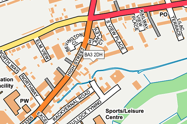 BA3 2DH map - OS OpenMap – Local (Ordnance Survey)