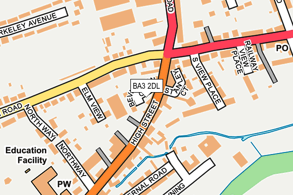 BA3 2DL map - OS OpenMap – Local (Ordnance Survey)